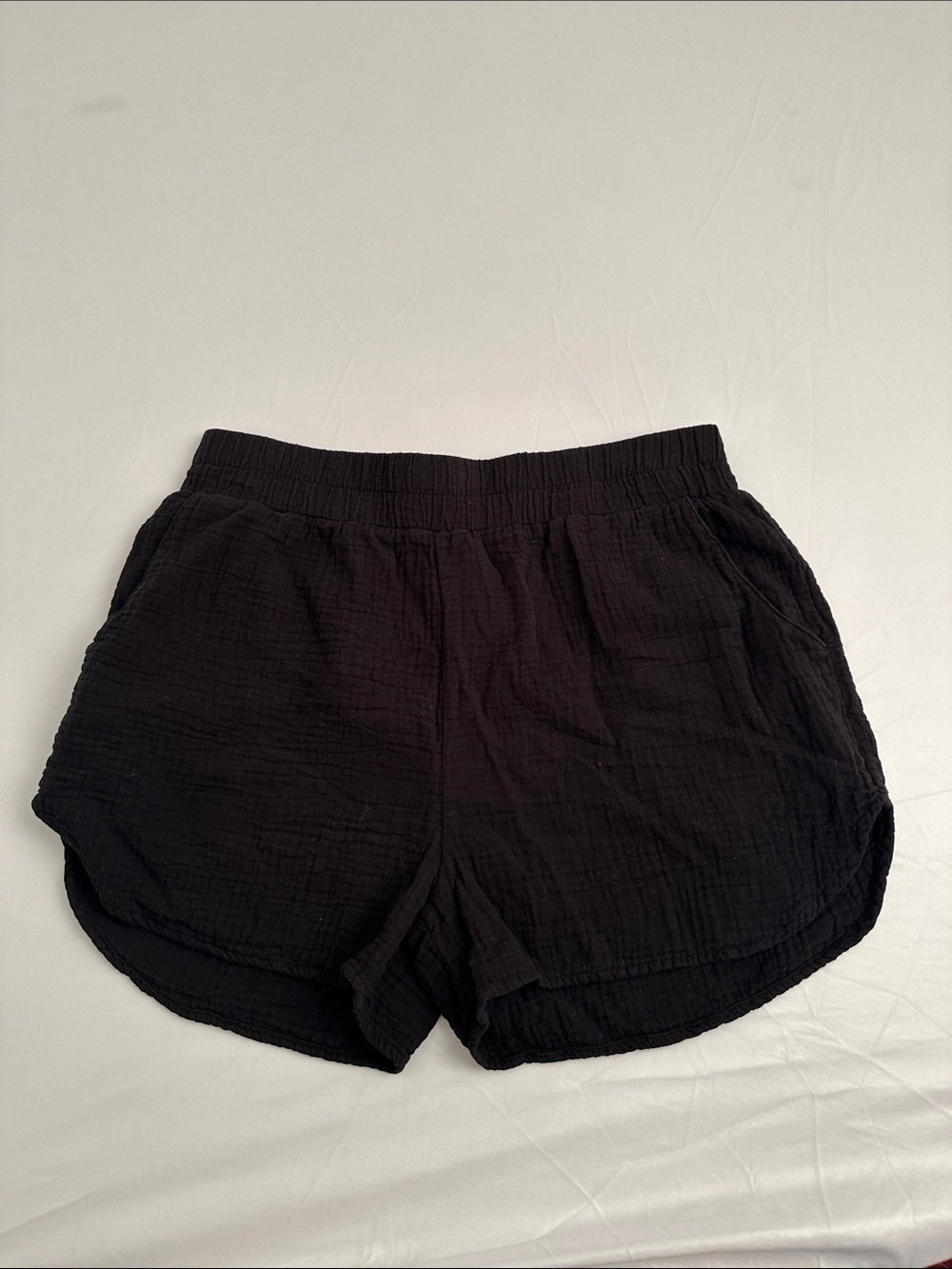 Bobi black gauzy shorts S